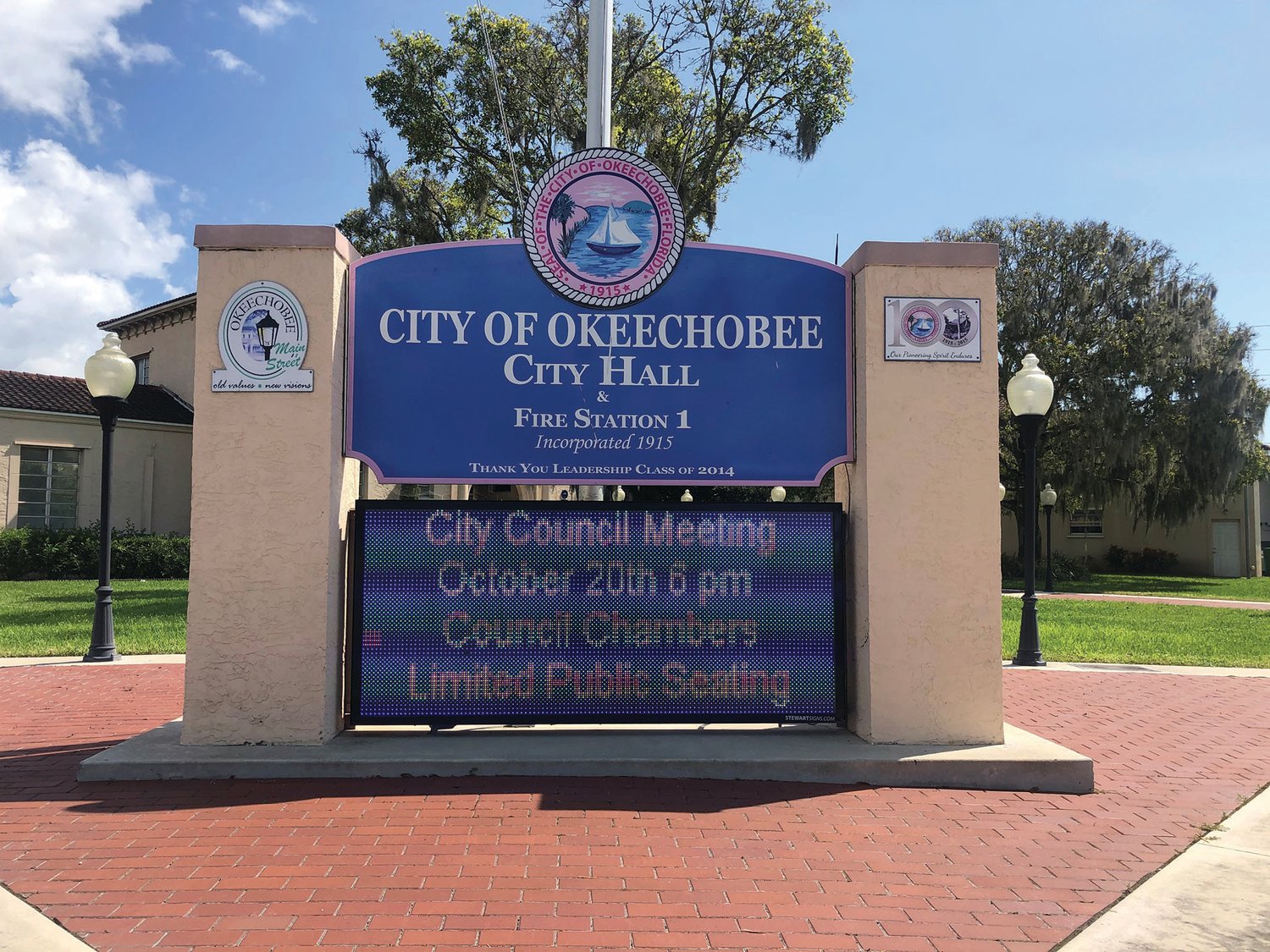 The Okeechobee City Council meets on the first and third Tuesday of each month at 6 p.m.
